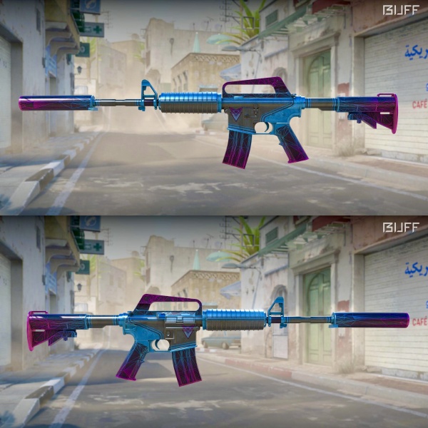 Rifa N. 1215 - 💜M4a1-S | Decimator FT + 1 Cota Bayo Doppler