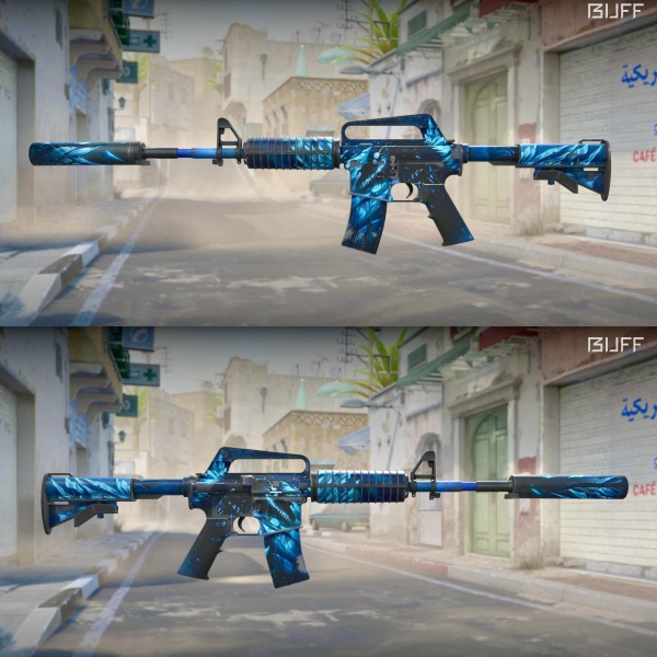 Rifa N. 1232 - 💙M4a1-S | Nightmare FT + 1 Cota Bayo Doppler