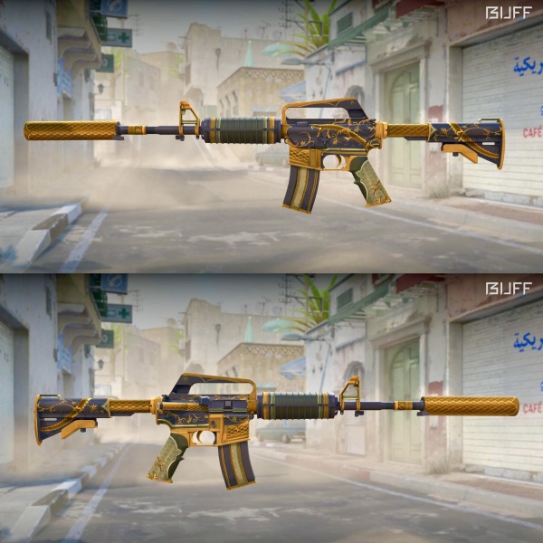 Rifa N. 1243 - 💛M4a1-S | Golden Coil FT