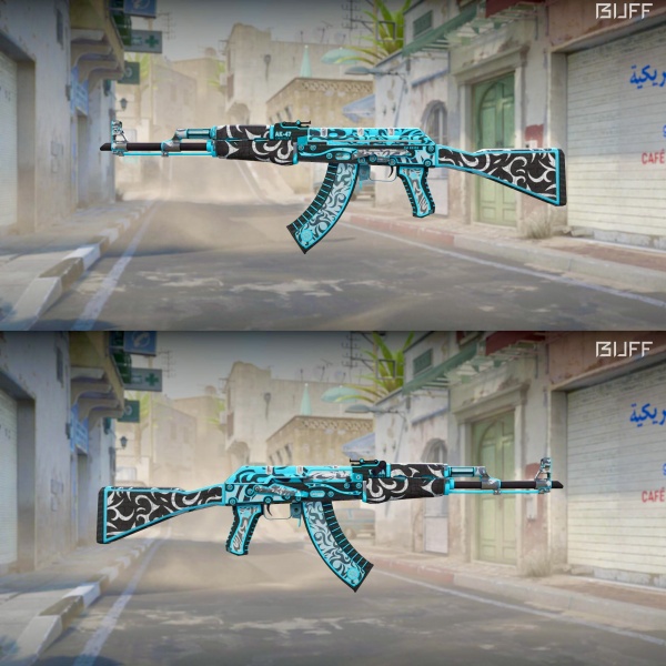 Rifa N. 1293 - 🍀3x AK-47 | Frontside Misty FT