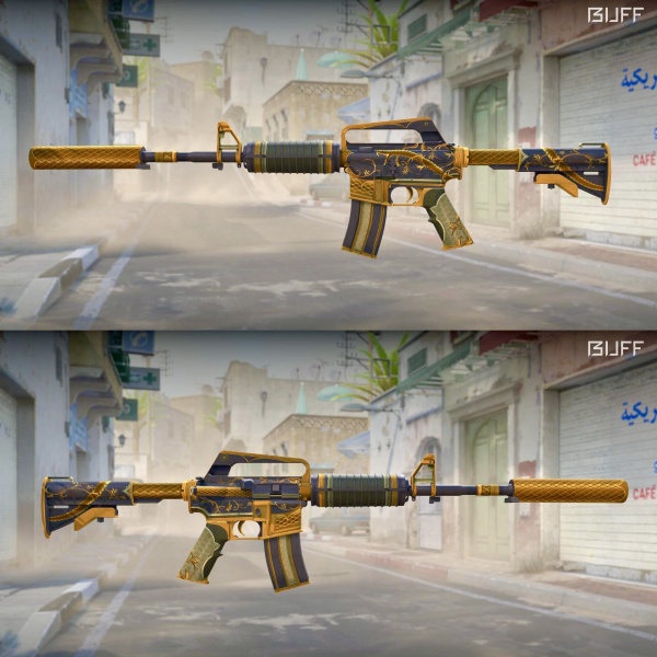 Rifa N. 1371 - 💛M4a1-S | Golden Coil FT