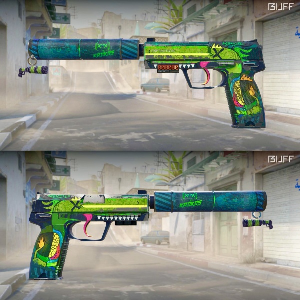 Rifa N. 1610 - 💚USP-S STT | Monster Mashup FT