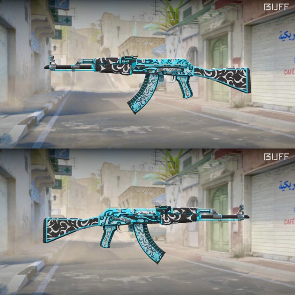 Rifa N. 201 - 💙2x AK-47 | Frontside Misty FT