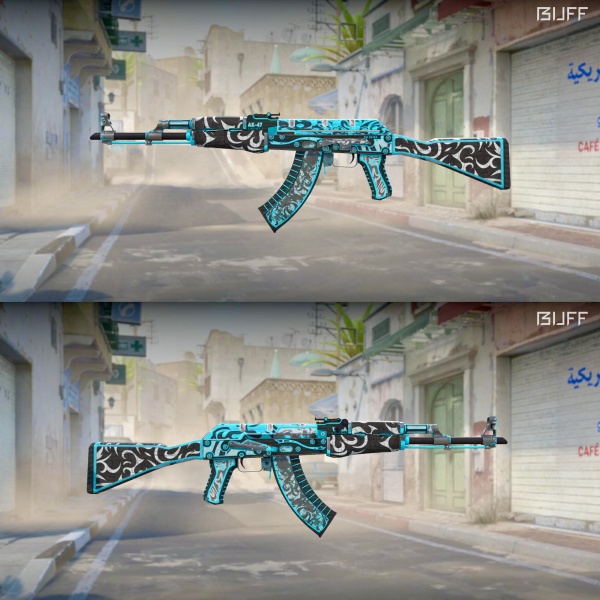 Rifa N. 278 - 💙2x AK-47 | Frontside Misty FT e WW