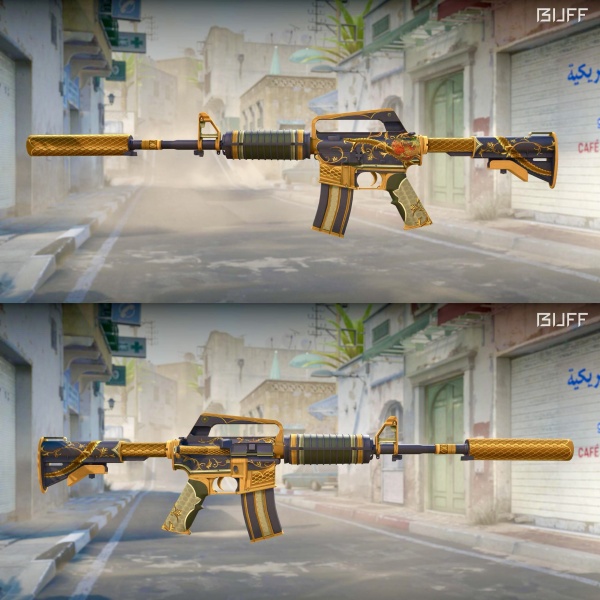 Rifa N. 710 - 💛M4a1-S | Golden Coil MW