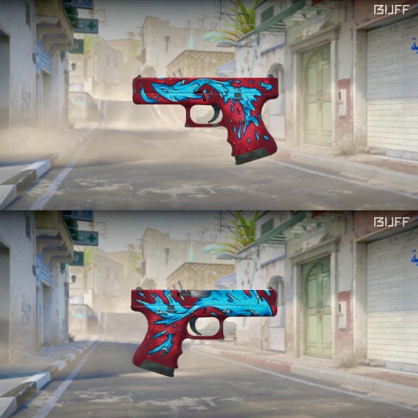 Rifa N. 940 - ❤️Glock-18 | Water Elemental + 5 Cotas Ak Imperatriz