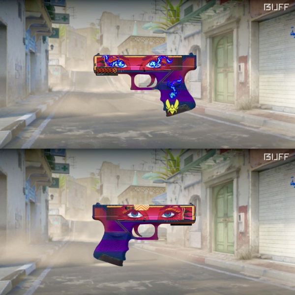 Rifa N. 997 - 💜Glock-18 STT | Vogue MW + 20 Cotas Kit Asiimov