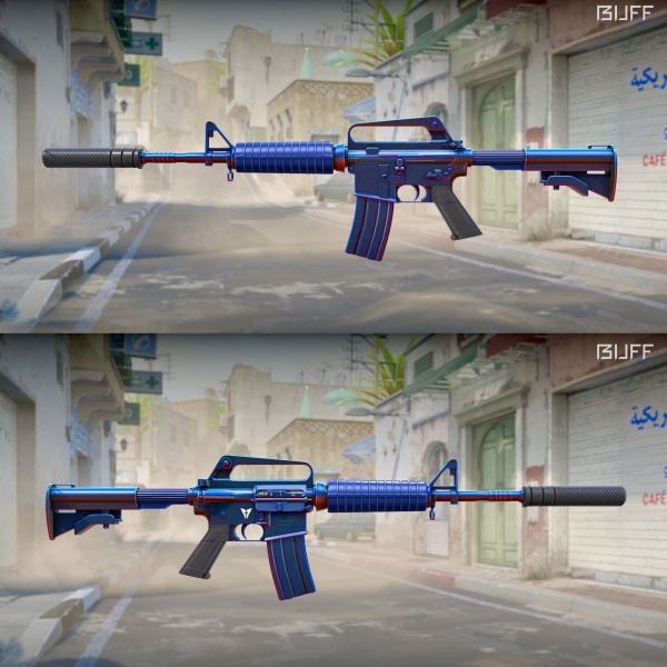 Rifa N. 1099 - 💙M4a1-S | Liquidation FN + 1 Cota Talon Doppler