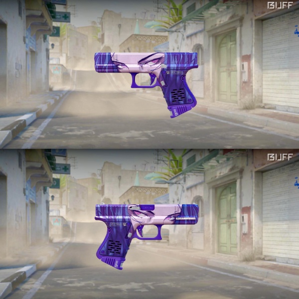 Rifa N. 1182 - 💜Glock-18 | Shinobu MW + 3 Cotas Faixas Cobalt