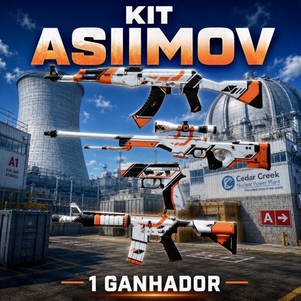 Rifa N. 961 - 😈1.000 Números! 🧡Kit Asiimov 1 Ganhador!